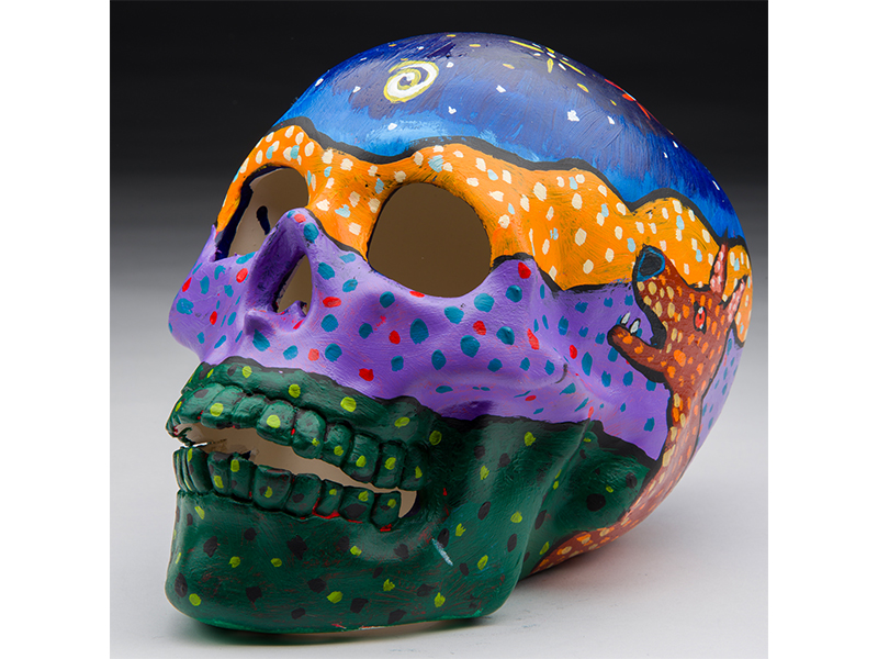 skull art auction