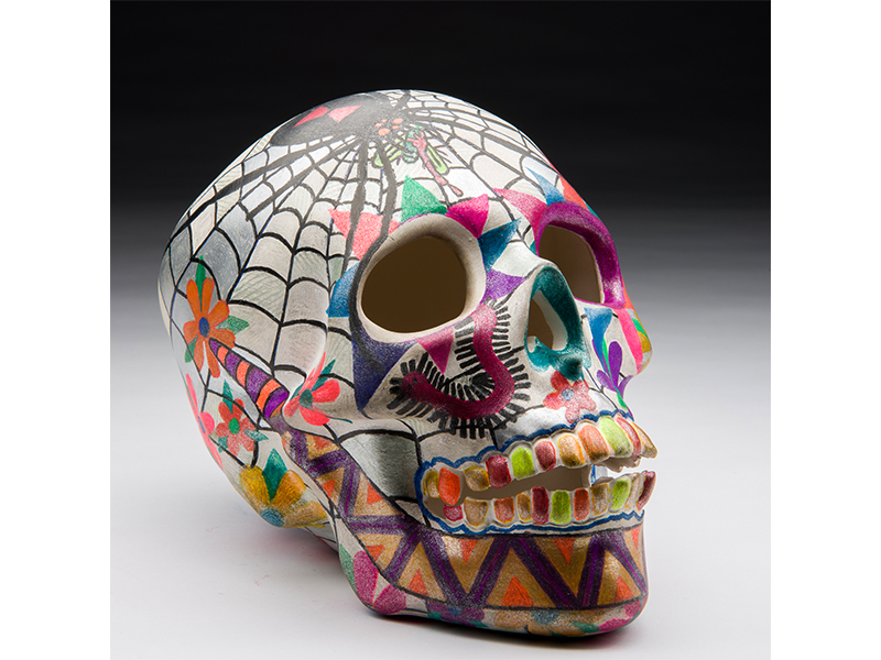 skull art auction