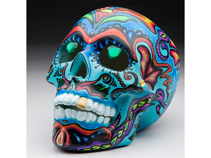 skull art auction